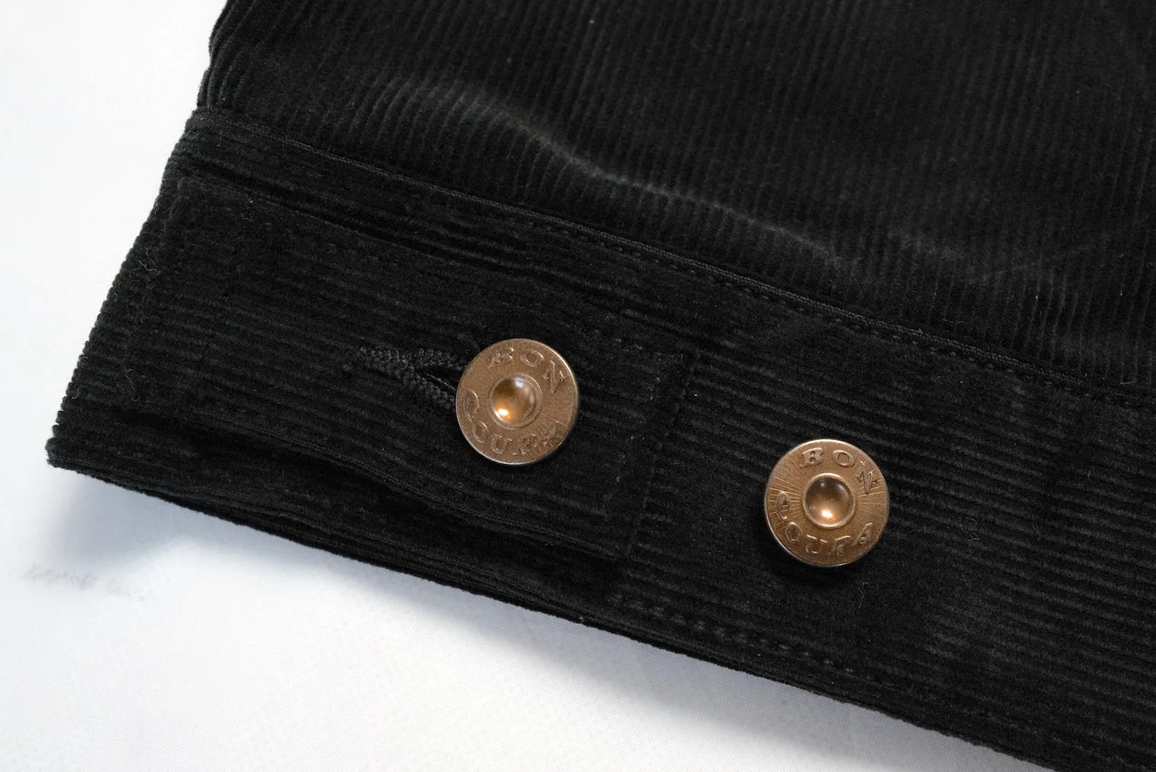 Boncoura Heavyweight Corduroy Trucker Jacket (Black)