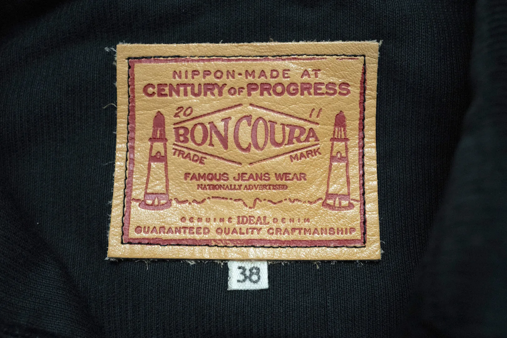 Boncoura Heavyweight Corduroy Trucker Jacket (Black)
