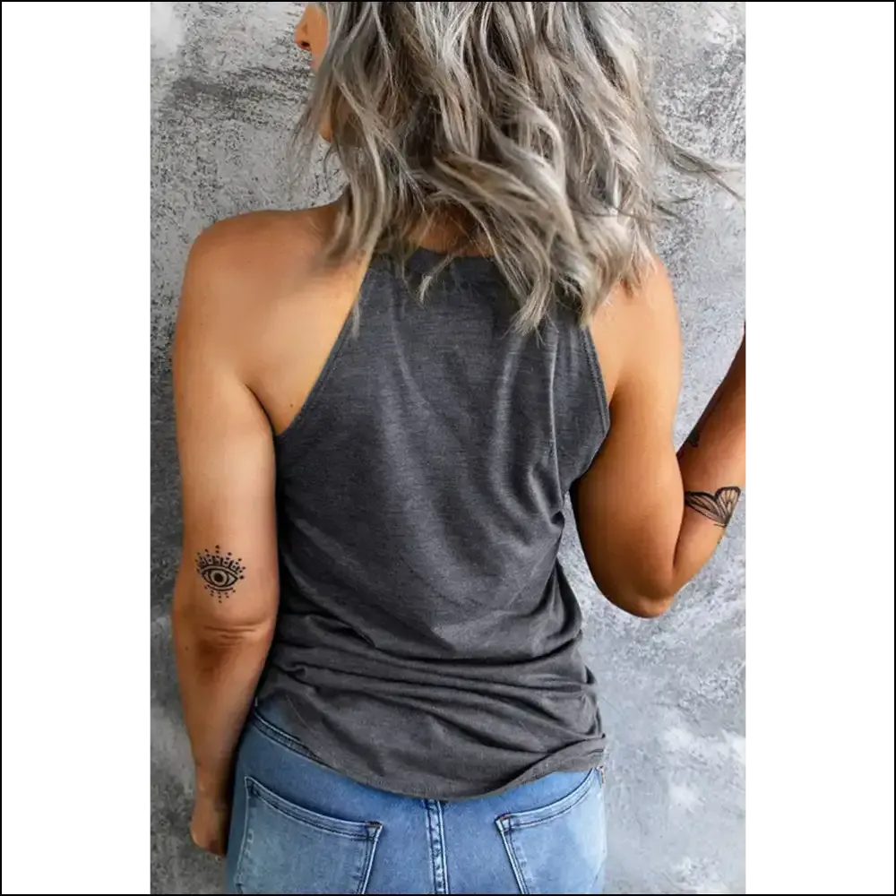 Boo-tiful Round Neck Sleeveless Graphic Tank Top