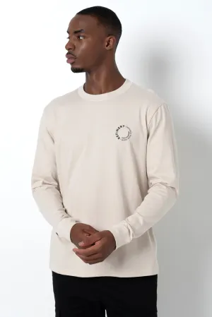 Branded Long Sleeve T-Shirt _ 157007 _ Cement