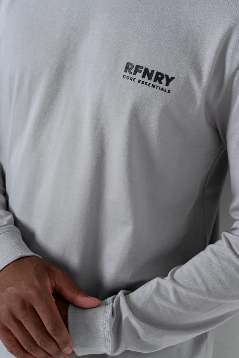 Branded Long Sleeve T-Shirt _ 157008 _ Grey