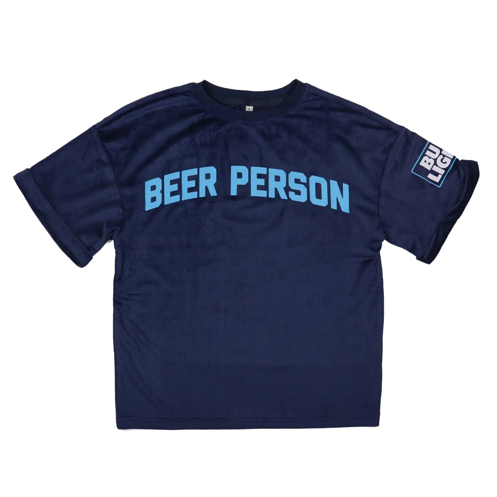 Bud Light Beer Person Cropped Ribbed T Shirt