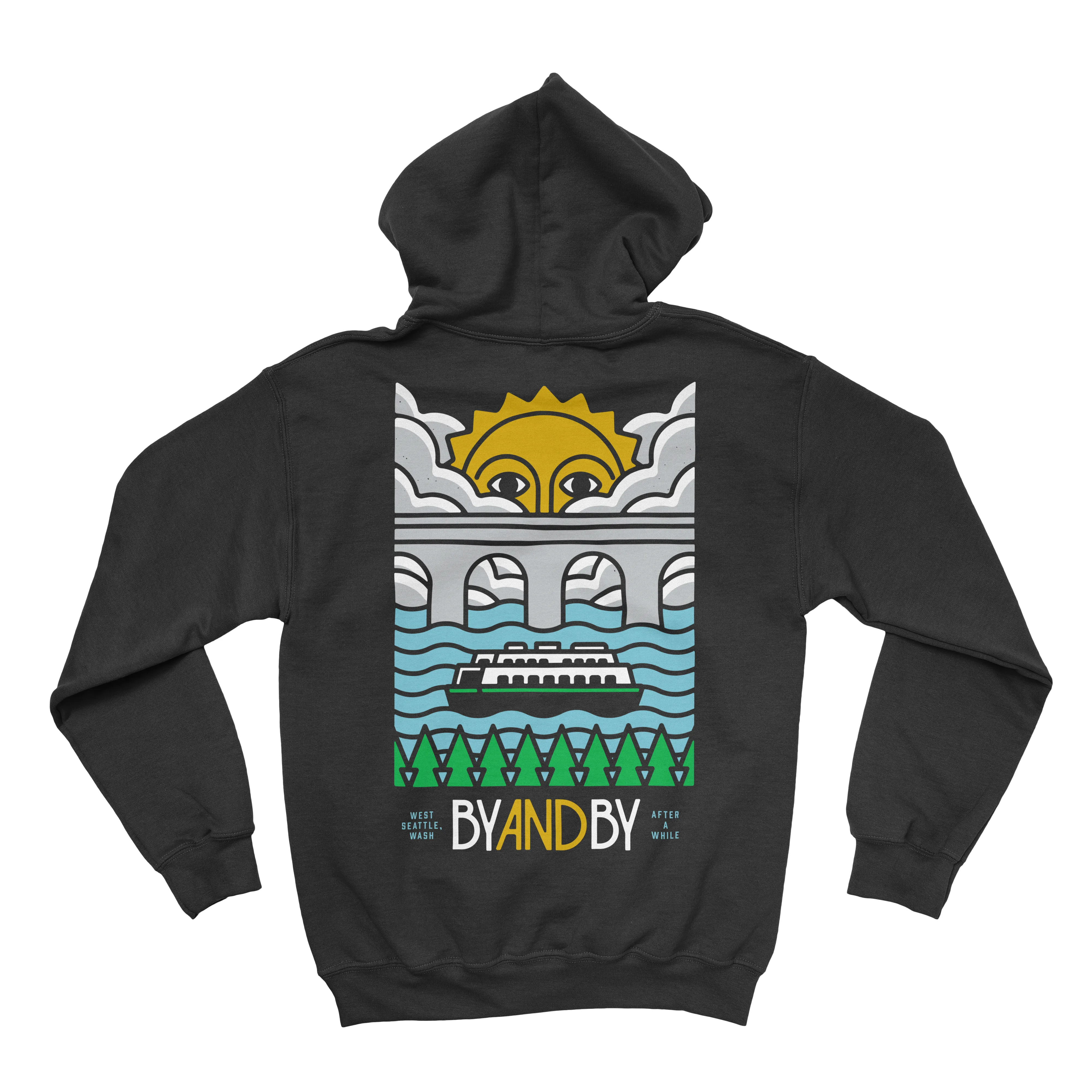 By and By Ferry Hooded Sweatshirt - Black