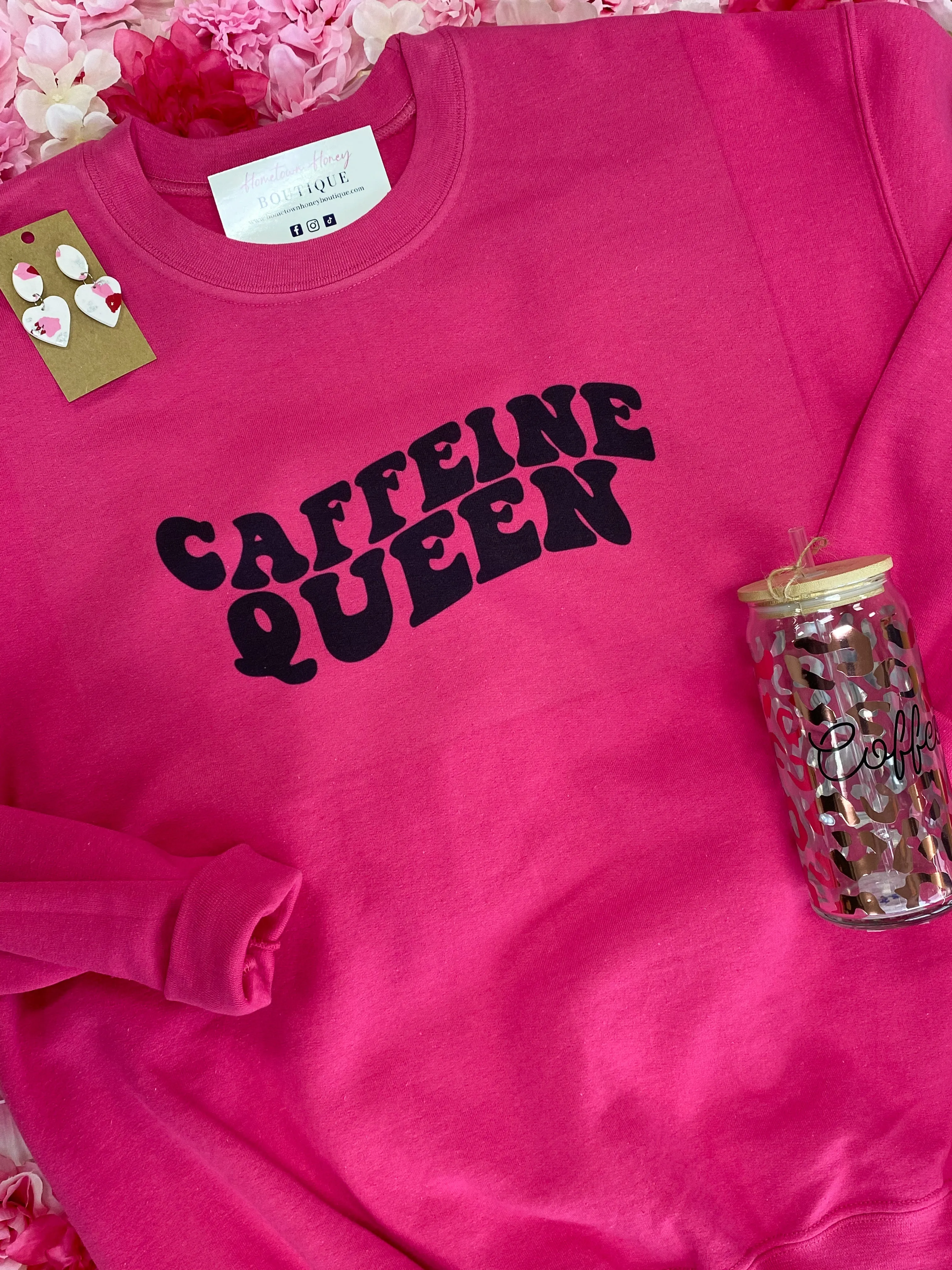 Caffeine Queen Sweatshirt Graphic Tee