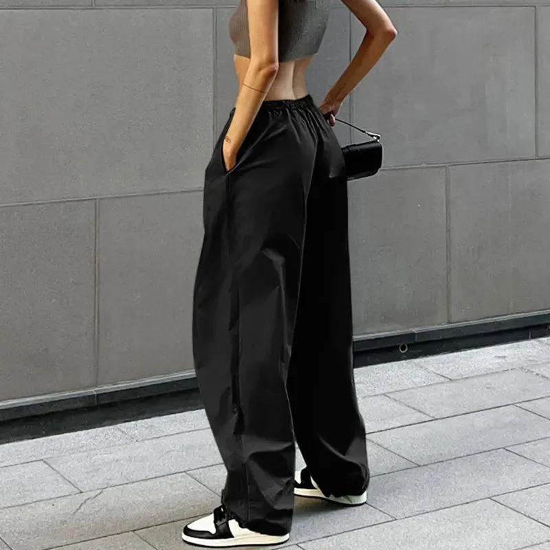 Cargo Pants Y2K Clothes Loose Drawstring Low Waist Joggers