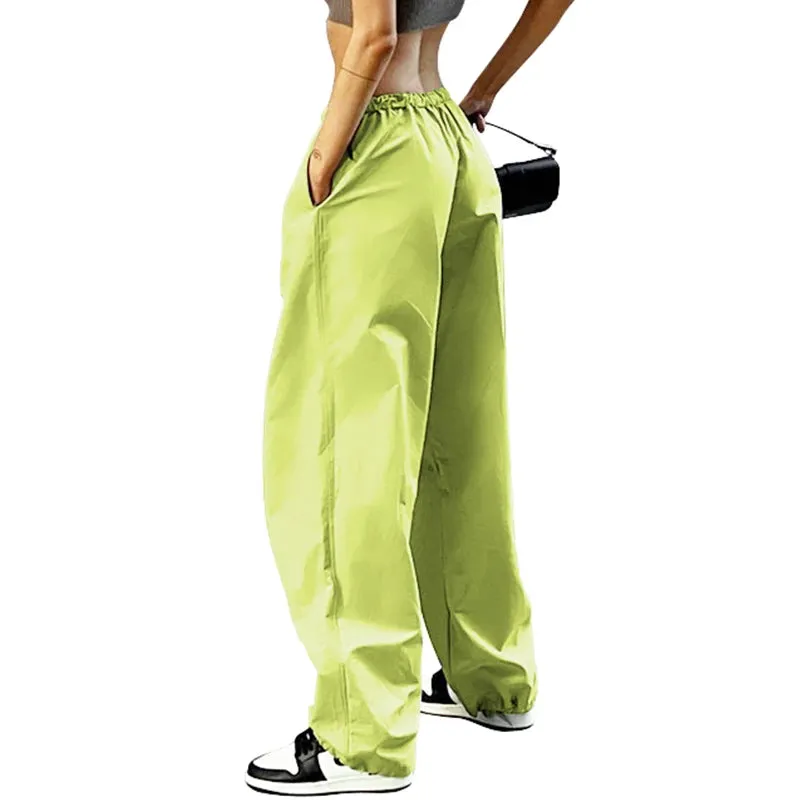 Cargo Pants Y2K Clothes Loose Drawstring Low Waist Joggers
