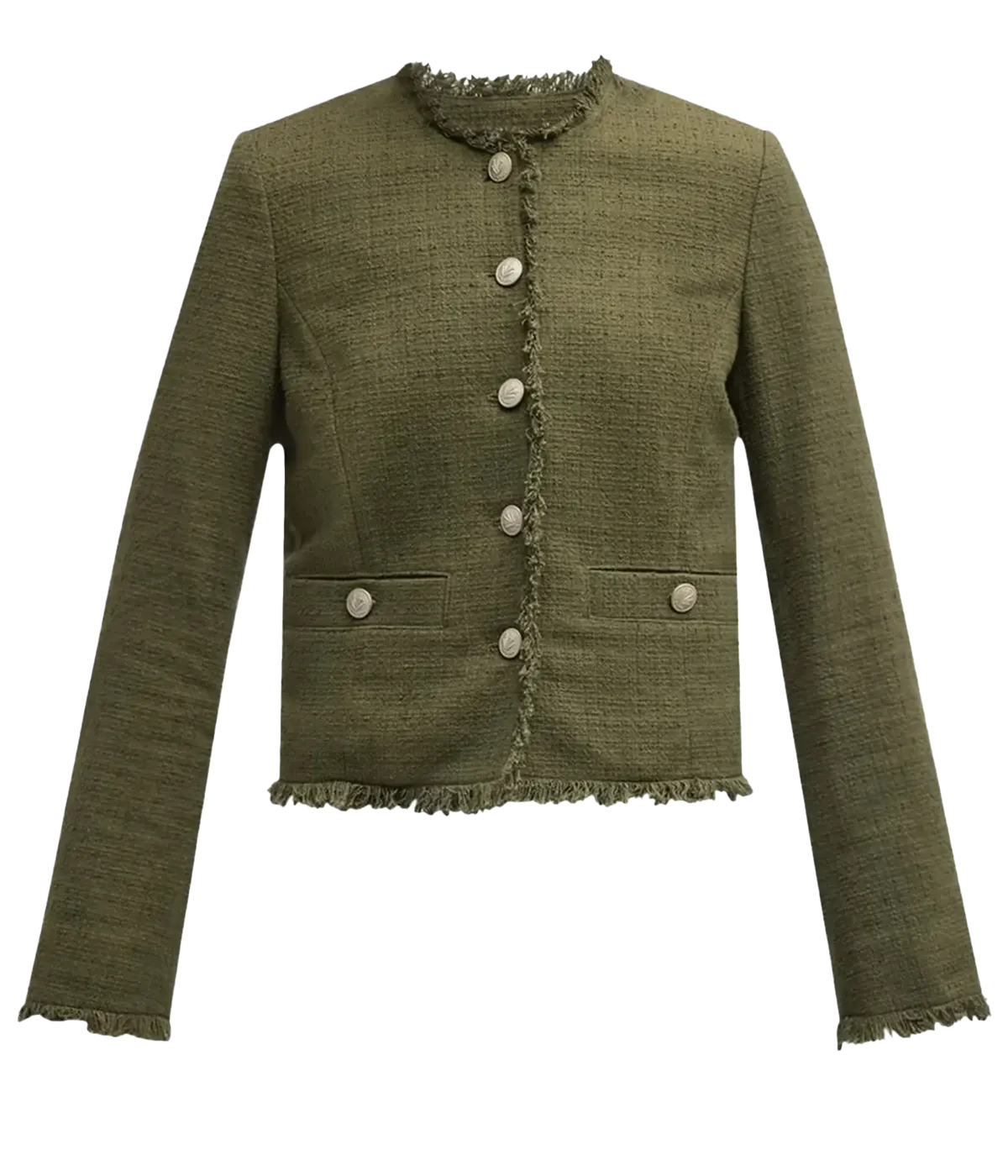 Carmen Tweed Jacket in Army
