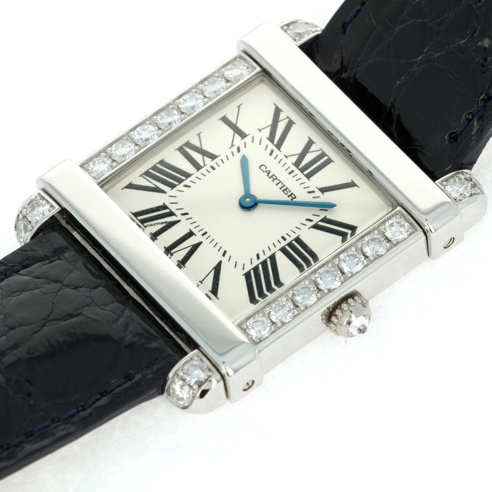 Cartier Platinum and Diamond Tank Chinoise Ref. 2685