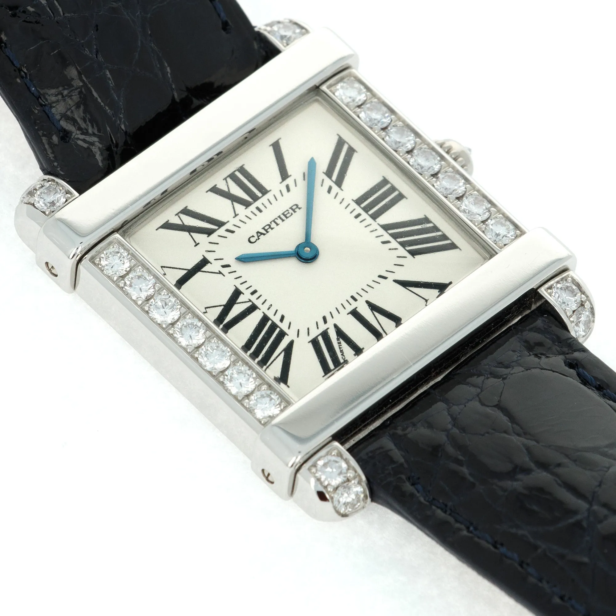 Cartier Platinum and Diamond Tank Chinoise Ref. 2685