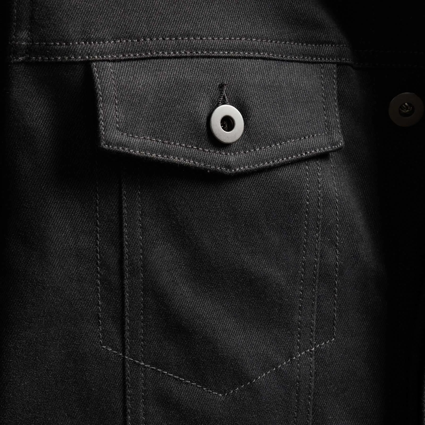 Cashmere Touch Cotton Jacket - Black