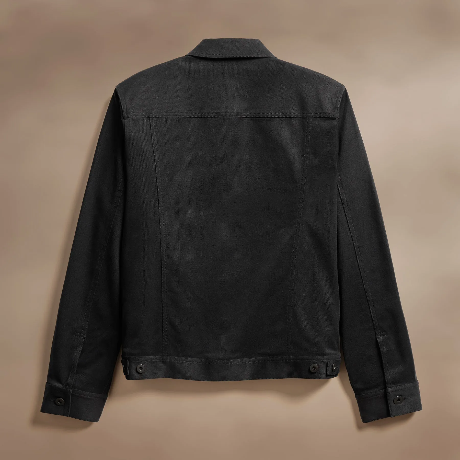 Cashmere Touch Cotton Jacket - Black