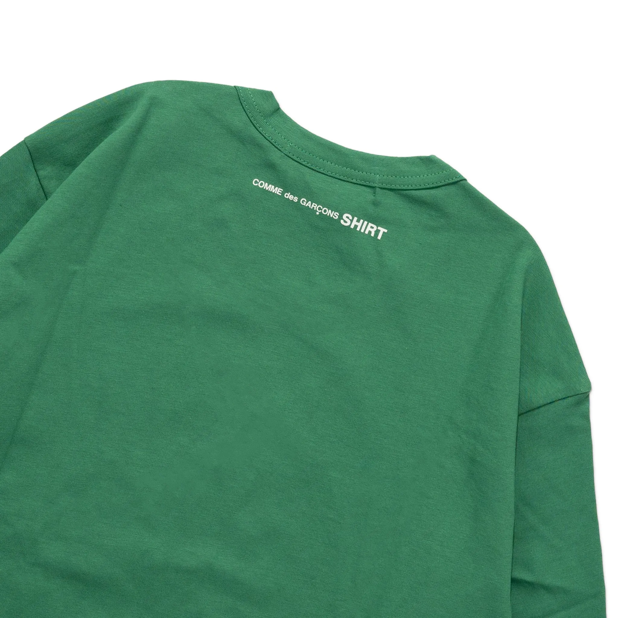 CDG Shirt Rear Logo L/S Tee FJ-T015-W22 Green