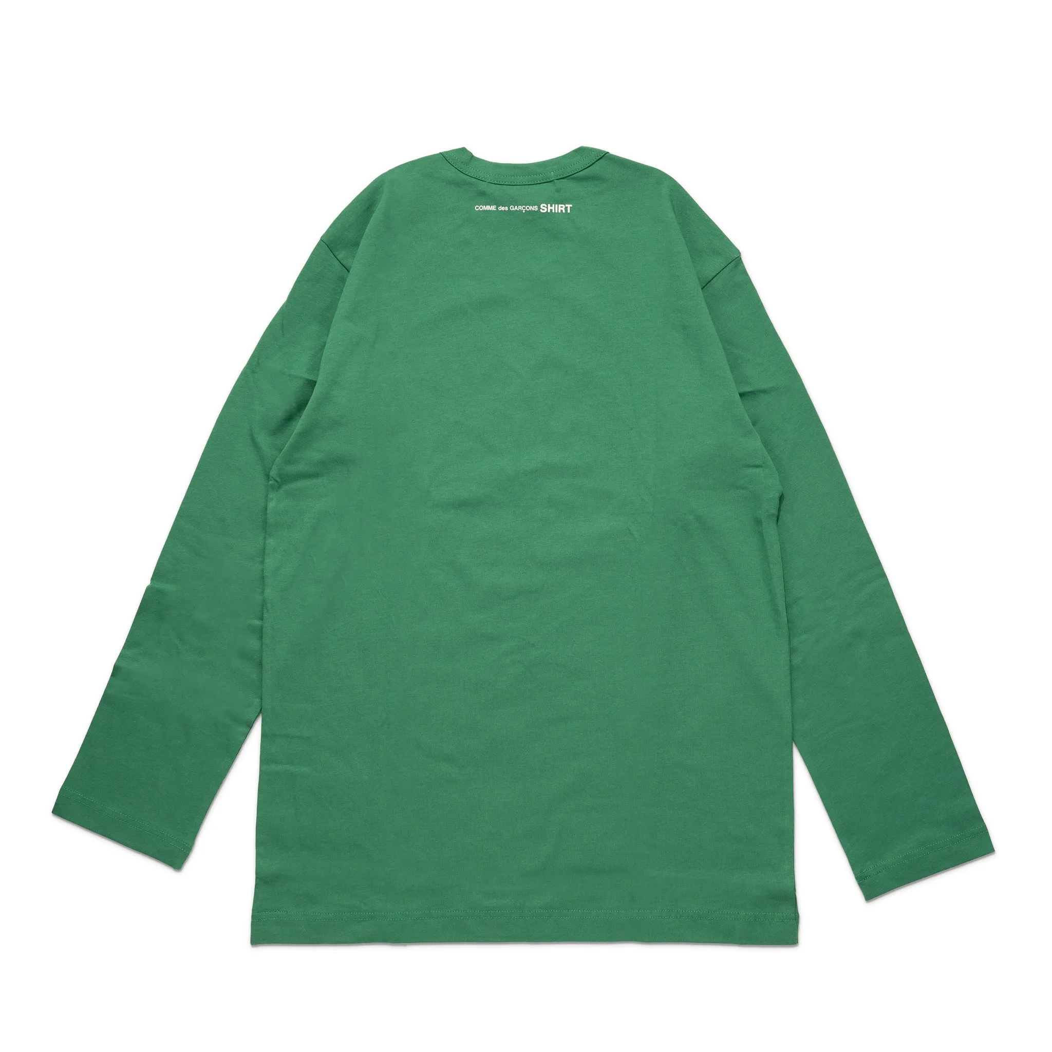 CDG Shirt Rear Logo L/S Tee FJ-T015-W22 Green