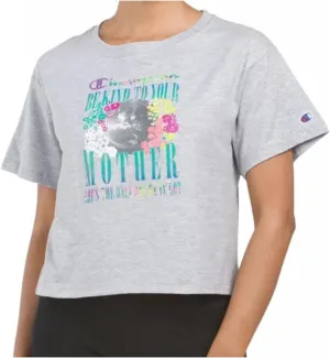 Champion Womens Be Kind to Mother Graphic The Cropped Tee W5950G586GFA