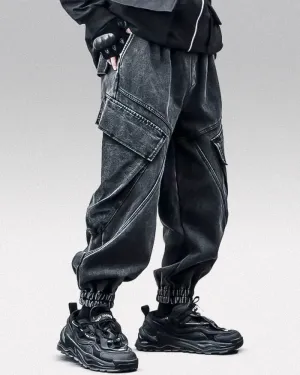 Chic Black Washed Trousers