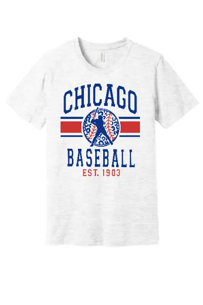 Chicago Leopard Baseball Tees, Long Sleeves or Sweatshirts