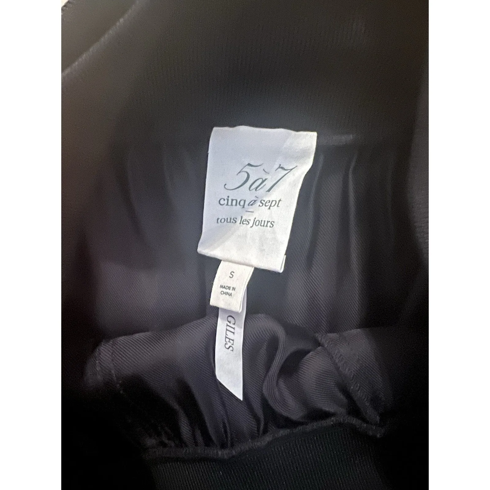 Cinq à Sept Women's Giles Twill Cargo Joggers – Black, Size Small