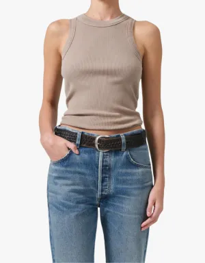 Citizens of Humanity Isabel Rib Tank Top in Sand Atlas
