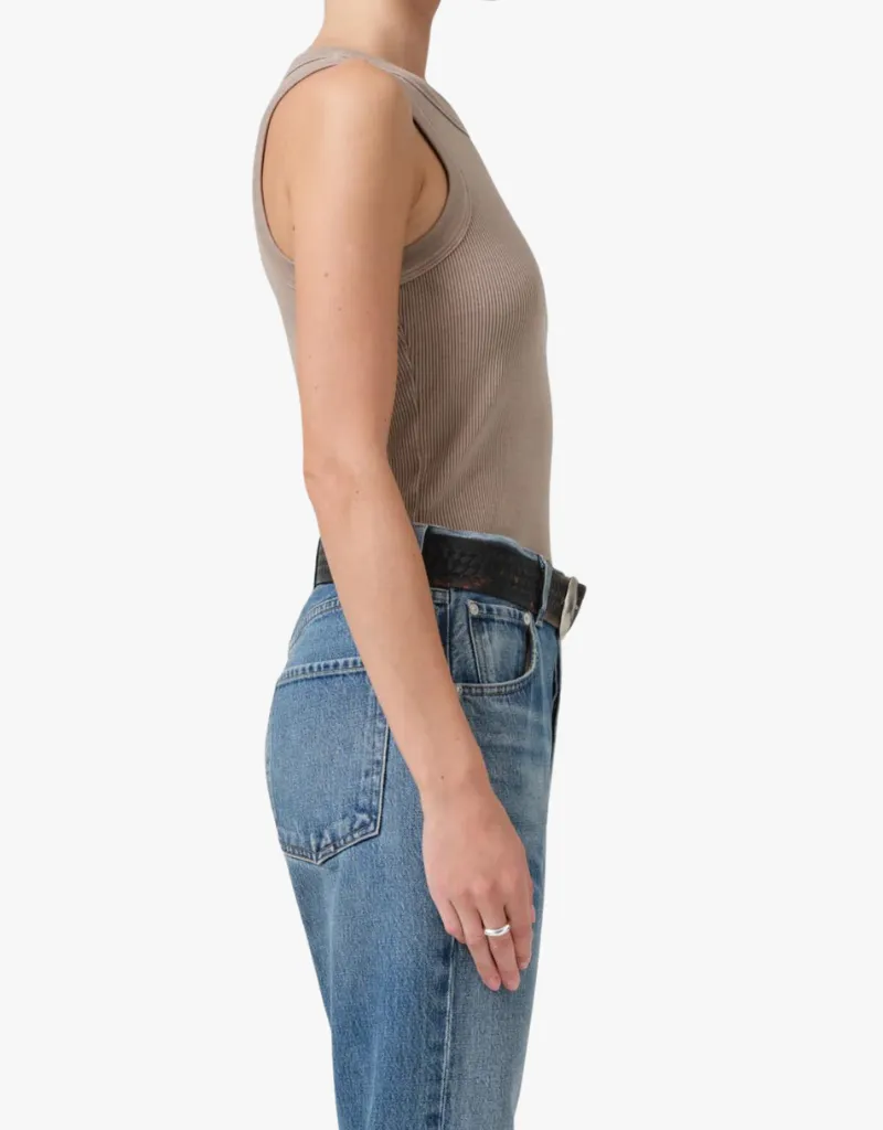 Citizens of Humanity Isabel Rib Tank Top in Sand Atlas