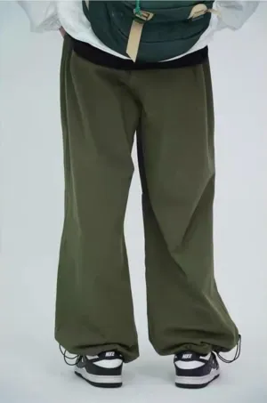 CityHottie - Y2K Women Streetwear Techwear Vintage Cargo Korean Oversized Parachute Pants Men Sweatpants Wide Leg Joggers Trousers Clothes