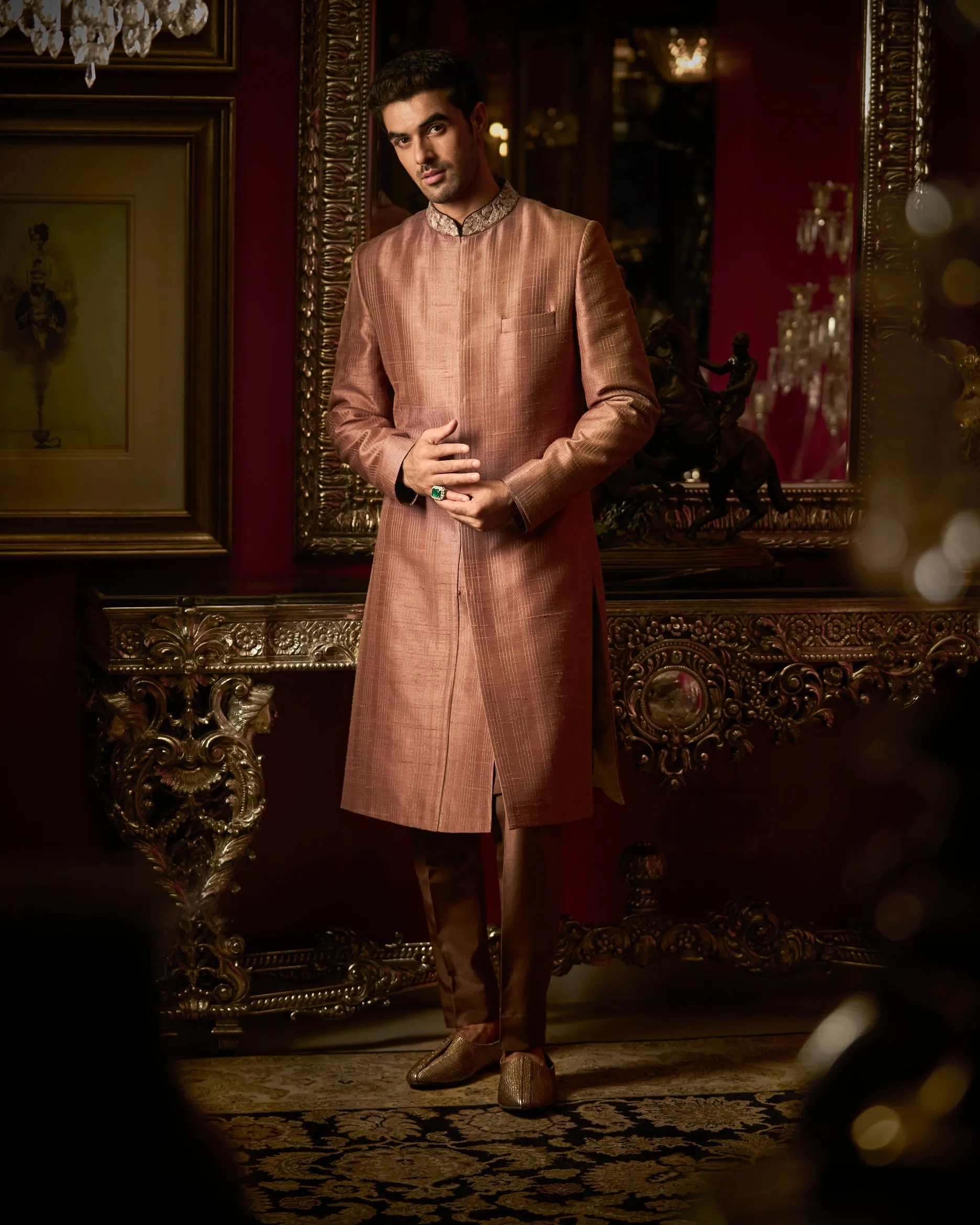 Coffee Sherwani Set