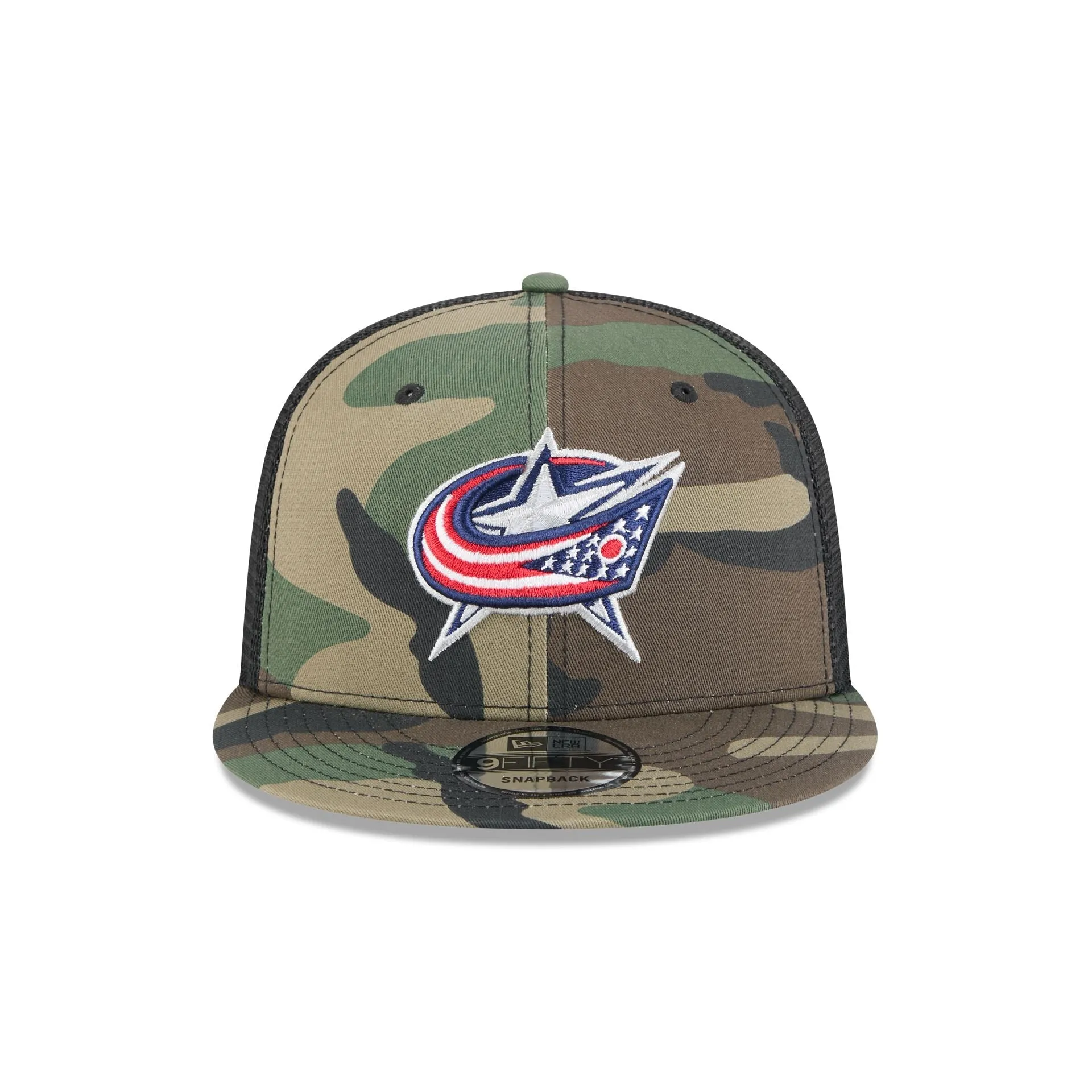 Columbus Blue Jackets Camo 9FIFTY Trucker Hat