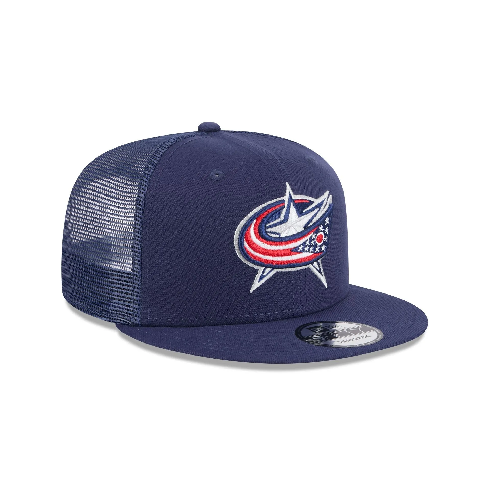 Columbus Blue Jackets Team Tag 9FIFTY Trucker Hat