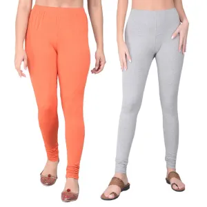 Comfort Lady Regular Fit Ankle Length Leggings Pack of  2
