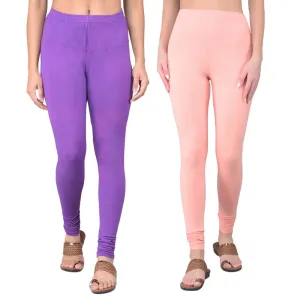 Comfort Lady Regular Fit Ankle Length Leggings Pack of  2