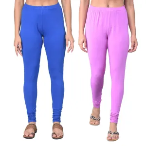 Comfort Lady Regular Fit Ankle Length Leggings Pack of  2