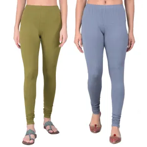 Comfort Lady Regular Fit Ankle Length Leggings Pack of  2