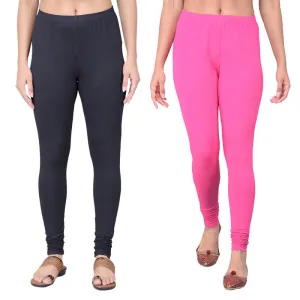Comfort Lady Regular Fit Ankle Length Leggings Pack of  2