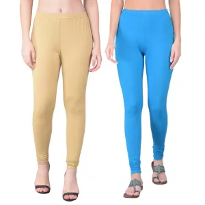 Comfort Lady Regular Fit Ankle Length Leggings Pack of  2