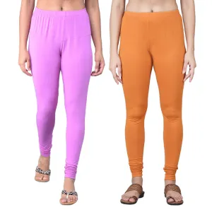 Comfort Lady Regular Fit Ankle Length Leggings Pack of  2