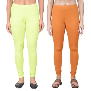 Comfort Lady Regular Fit Ankle Length Leggings Pack of  2