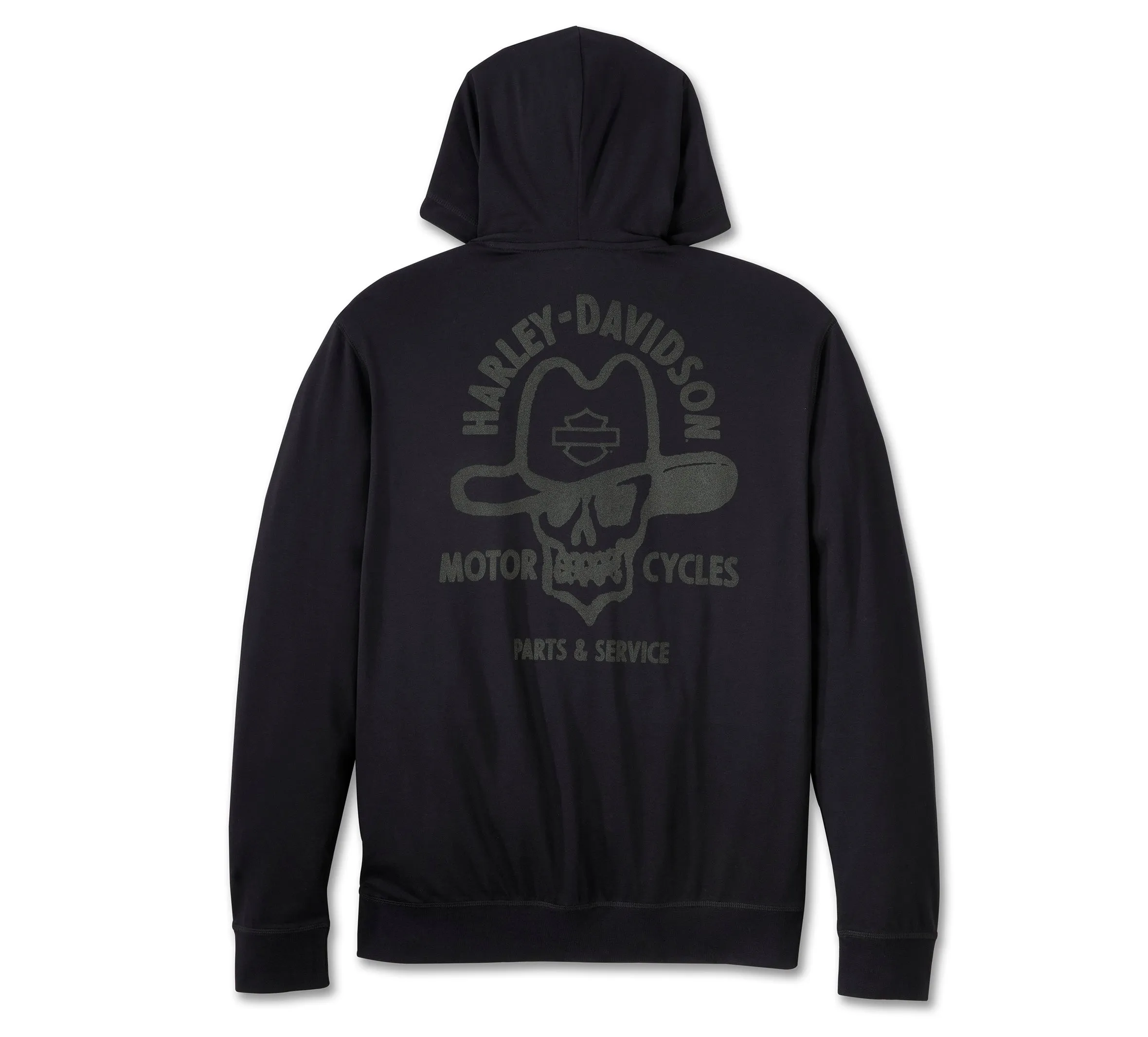 Cowboy Rider Hooded Henley - Harley Black