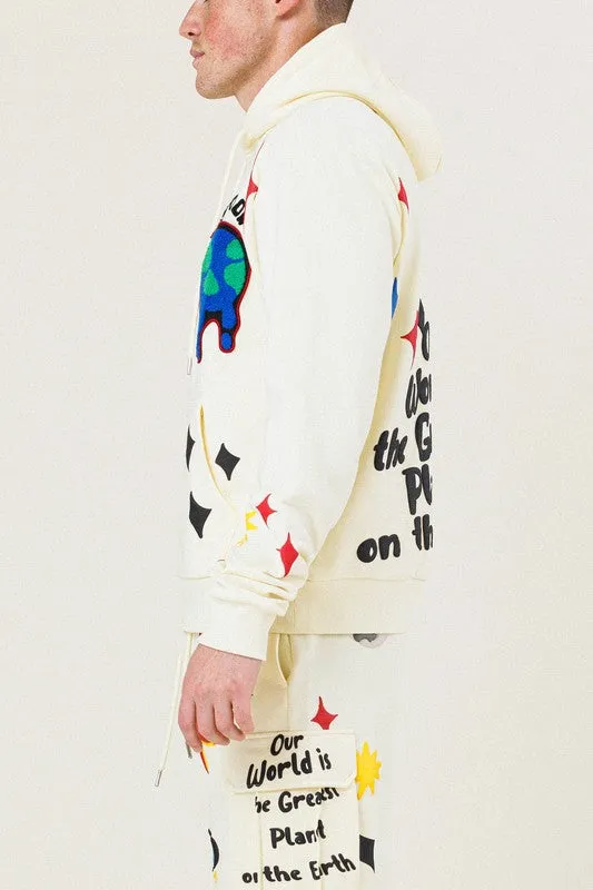 Cream Pullover Hoodie