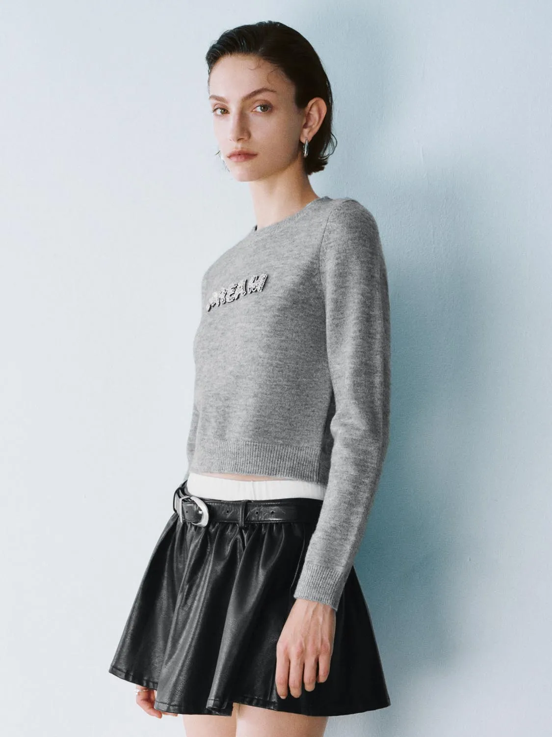 Cropped Knitted T-Shirts