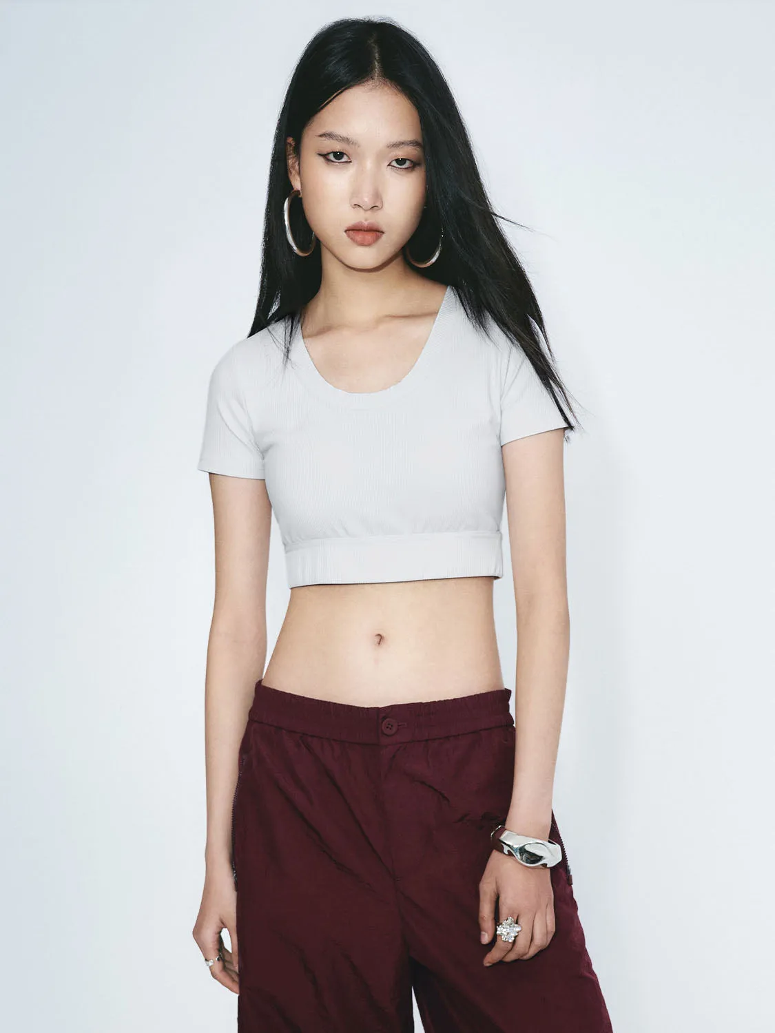 Cropped Skinny T-Shirts