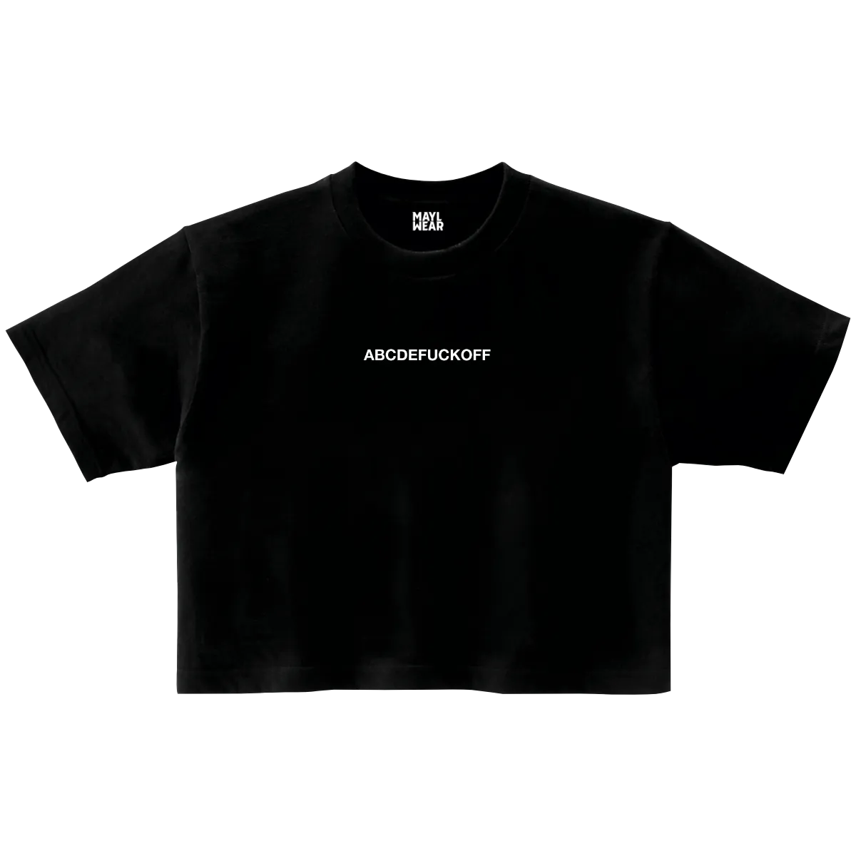 Cropped T-shirt, Abcdefuckoff