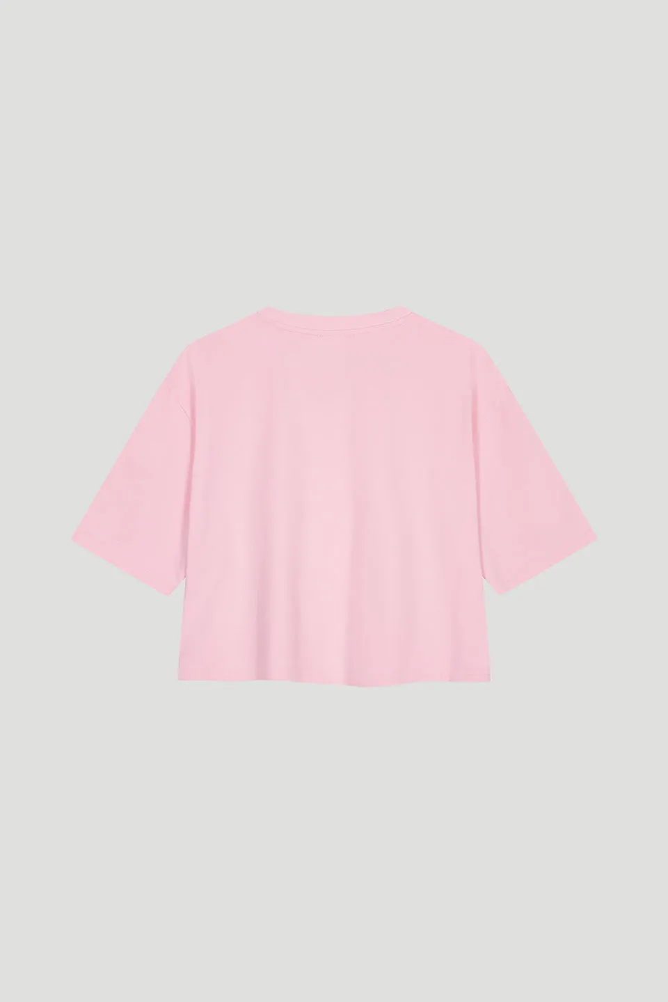 Cropped T-Shirt Heart Soft Blush