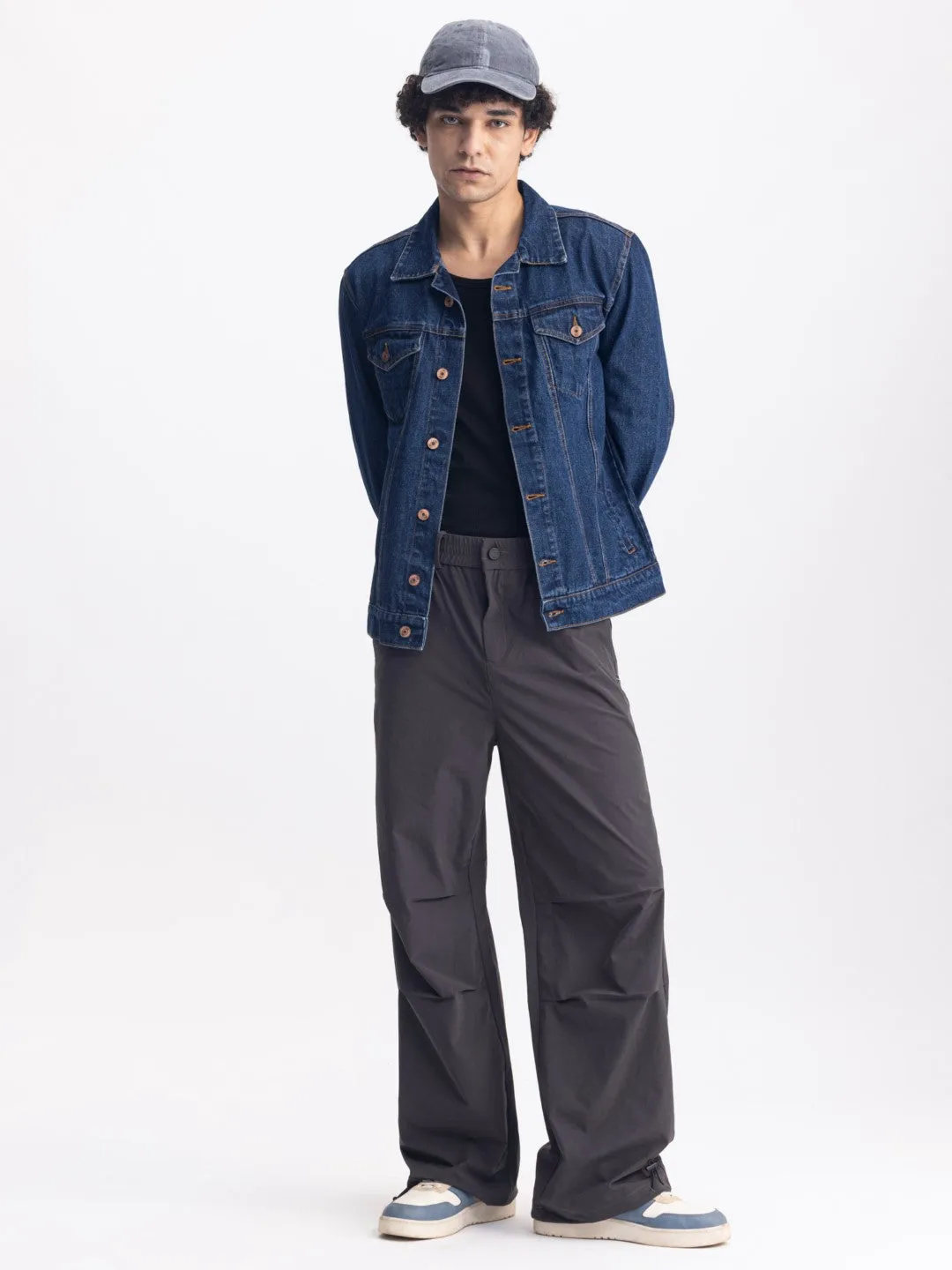 Dark Navy Denim Trucker Jacket