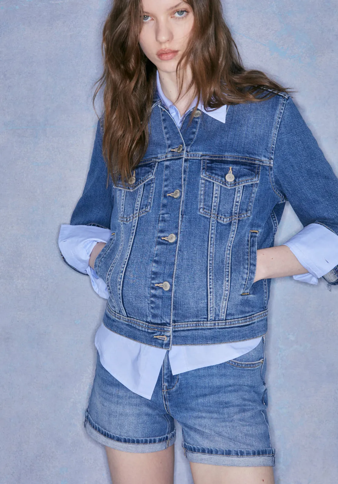 Denim Trucker Jacket - Medium Wash