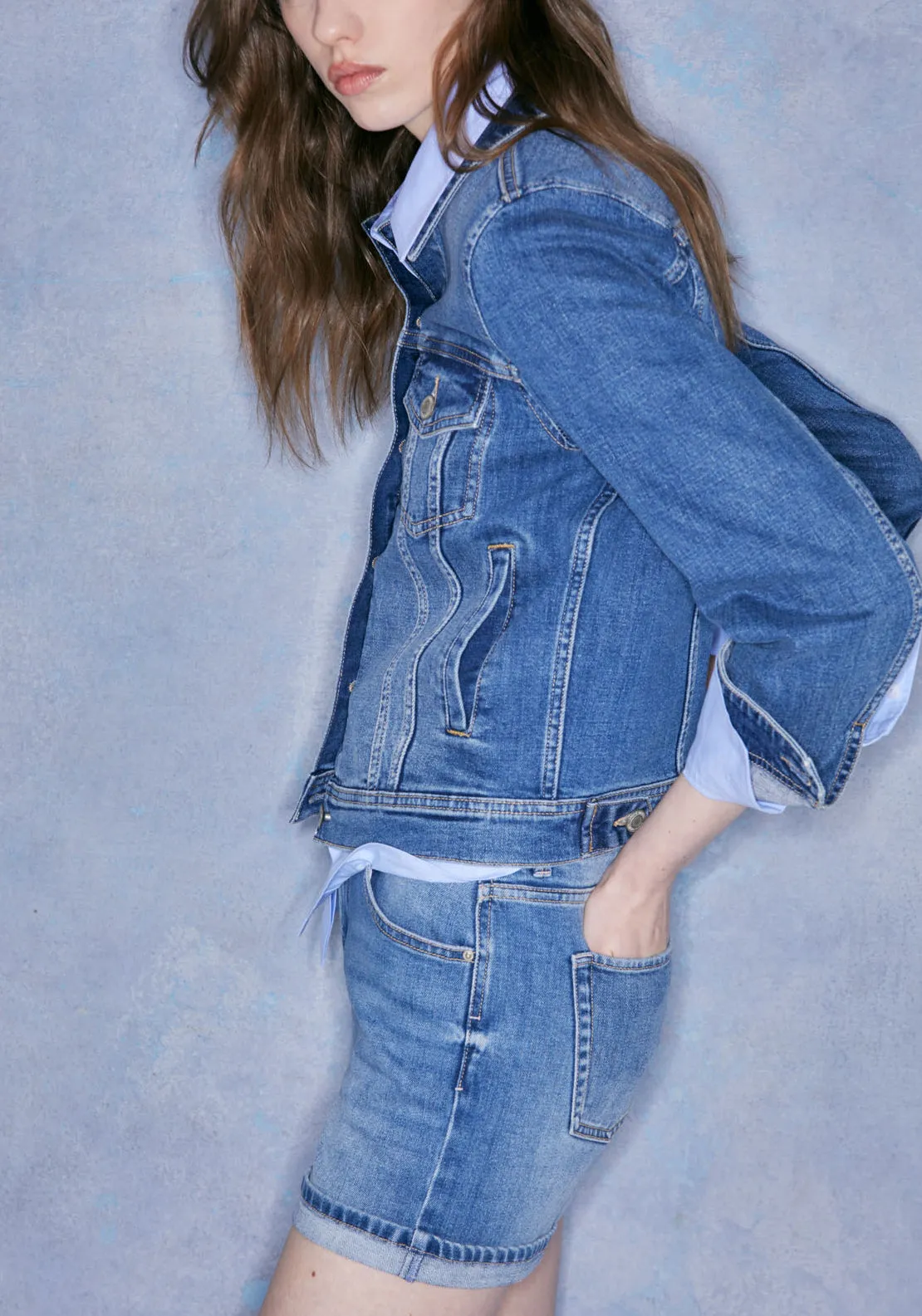 Denim Trucker Jacket - Medium Wash