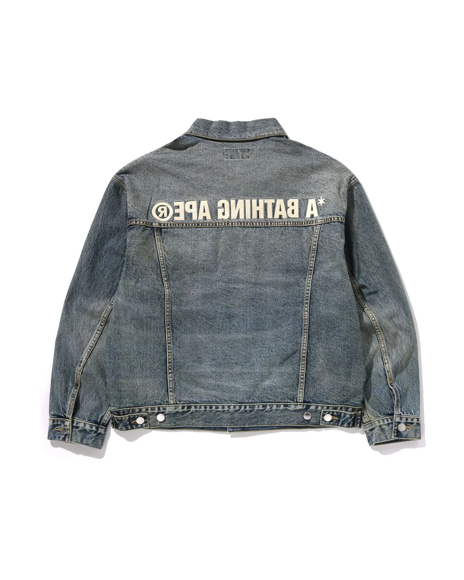 Distressed 13oz Denim Trucker Jacket