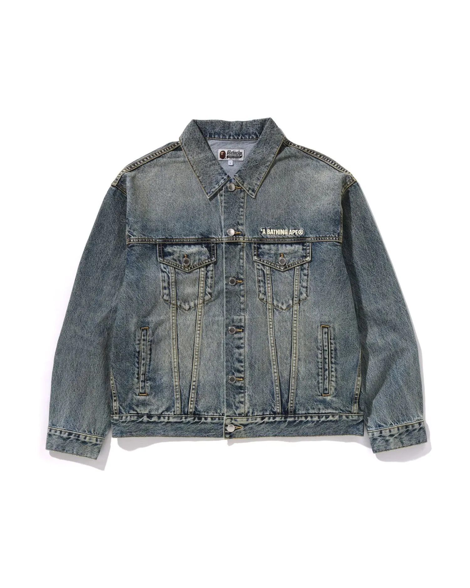 Distressed 13oz Denim Trucker Jacket