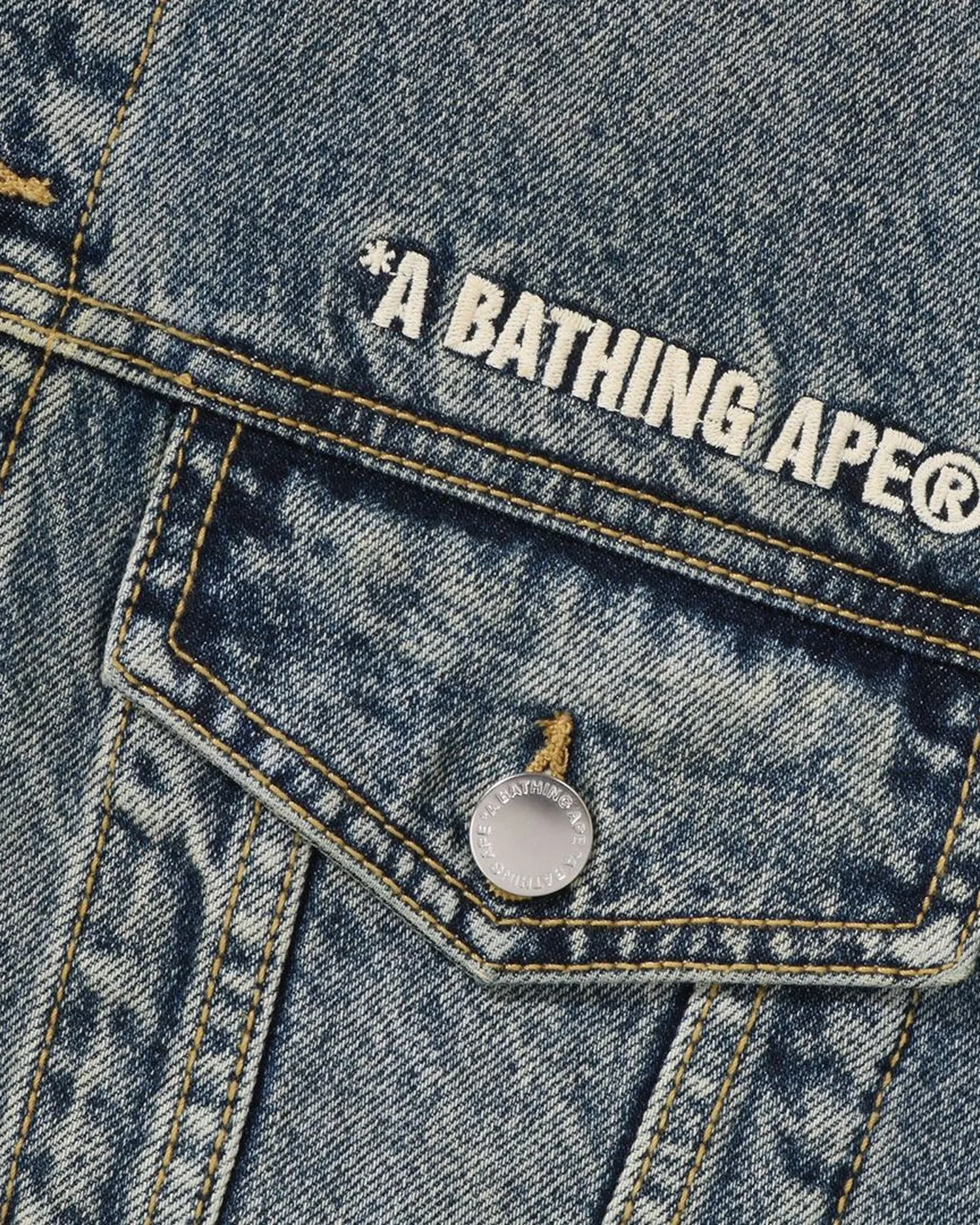Distressed 13oz Denim Trucker Jacket