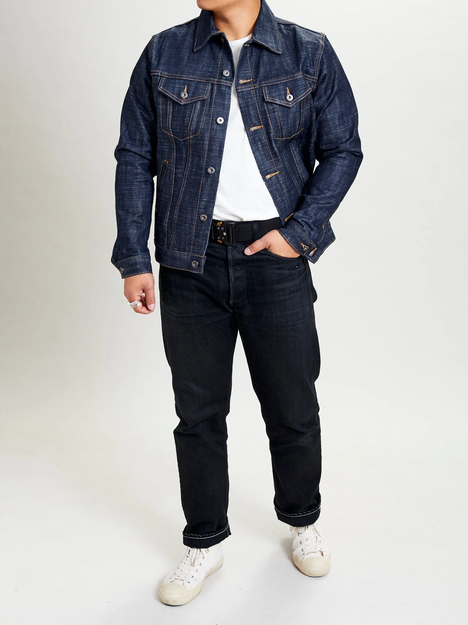 DJ-102xn "Natural Indigo" 15.4oz Selvedge Type-3 Denim Jacket