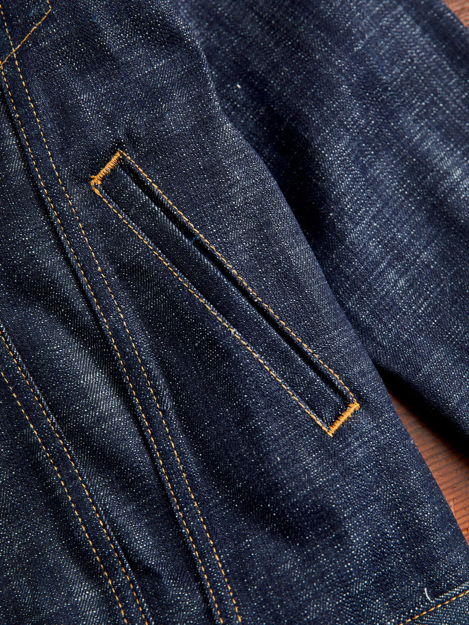 DJ-102xn "Natural Indigo" 15.4oz Selvedge Type-3 Denim Jacket