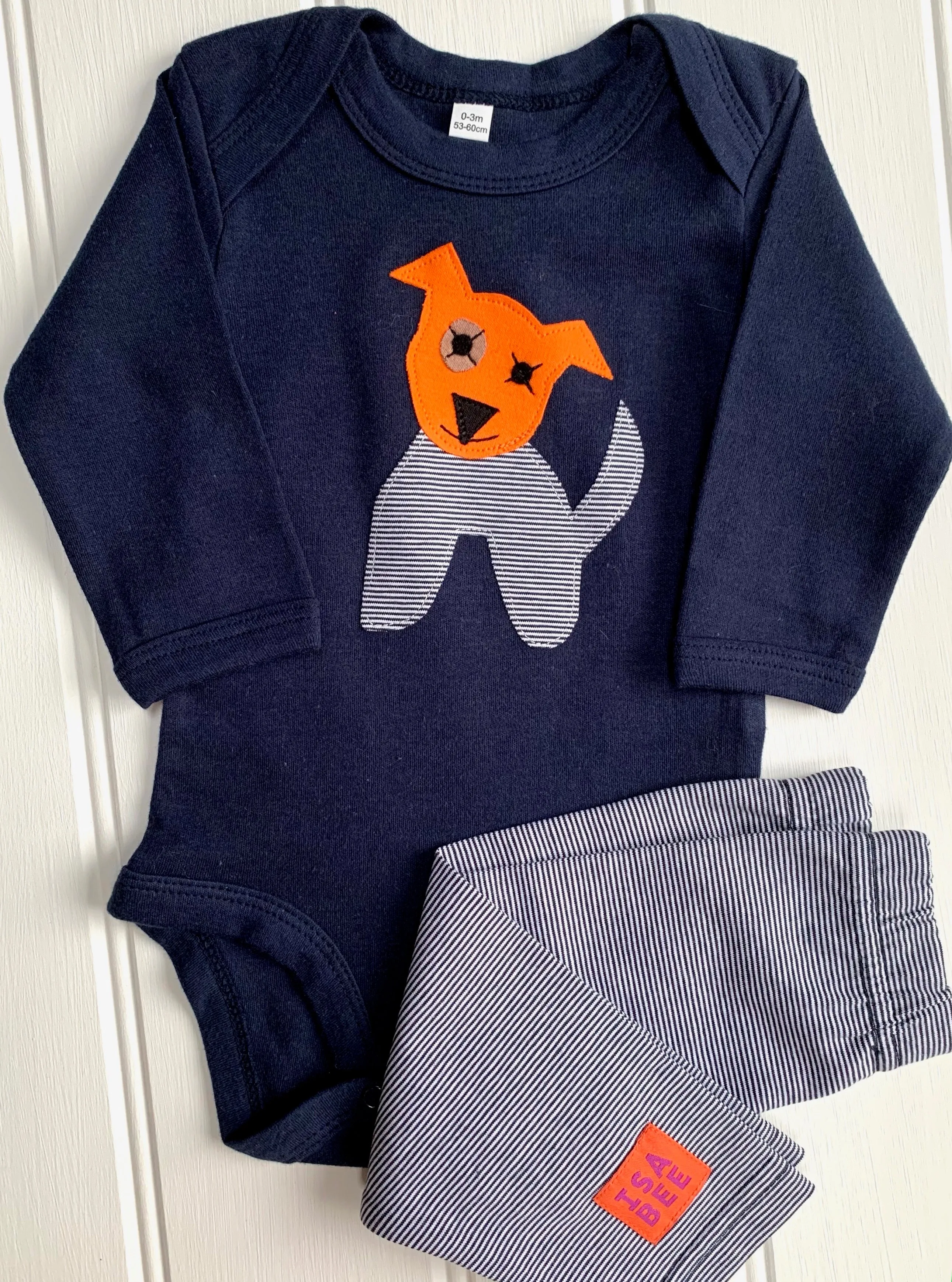 Dog Babygrow - Blue